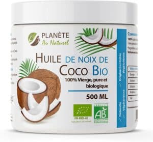 Huile de Coco Bio - 500 ml - Vierge, Pure et Biologique 