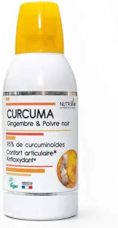 Nutrivie Curcuma Gingembre et Poivre Noir 500 ml 